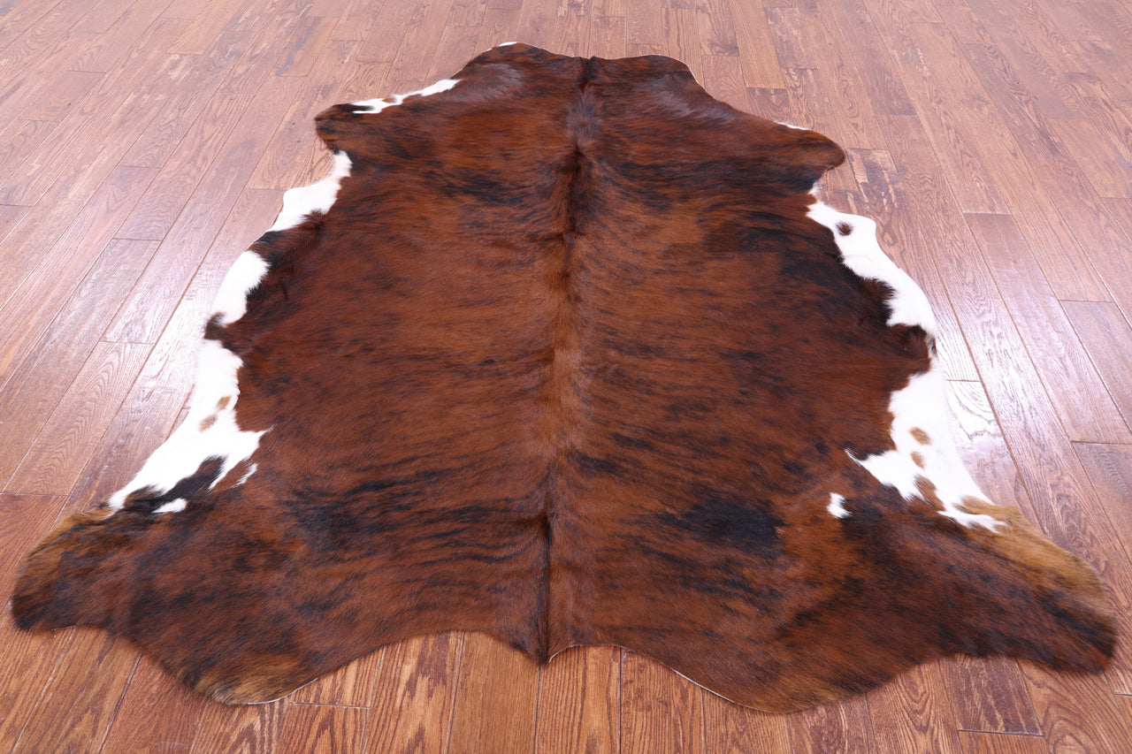 Brindle Natural Cowhide Rug - X-Large 7'2"H x 6'2"W