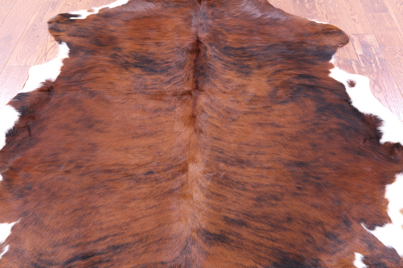 Brindle Natural Cowhide Rug - X-Large 7'2"H x 6'2"W
