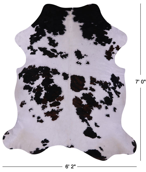 Tricolor Natural Cowhide Rug - X-Large 7'0