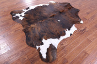 Thumbnail for Brown Brindle Natural Cowhide Rug - X-Large 7'0