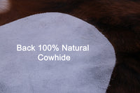 Thumbnail for Brown Brindle Natural Cowhide Rug - Large 6'8