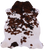 Tricolor Natural Cowhide Rug - X-Large 7'0"H x 5'11"W