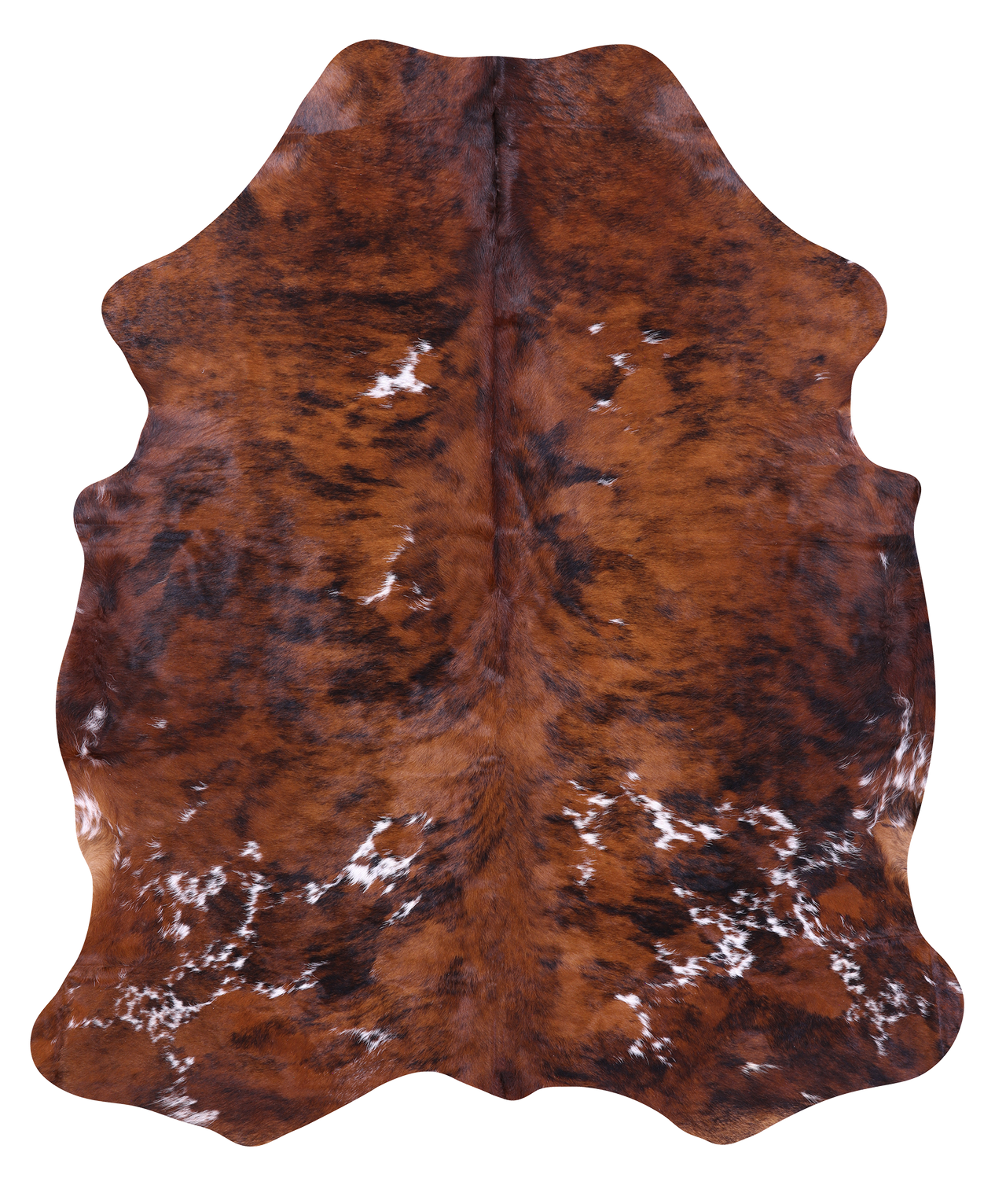 Brindle Natural Cowhide Rug - X-Large 7' 0"H x 5' 10"W