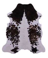 Thumbnail for Tricolor Natural Cowhide Rug - Large 6' 7