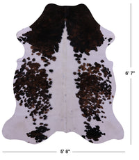 Thumbnail for Tricolor Natural Cowhide Rug - Large 6' 7