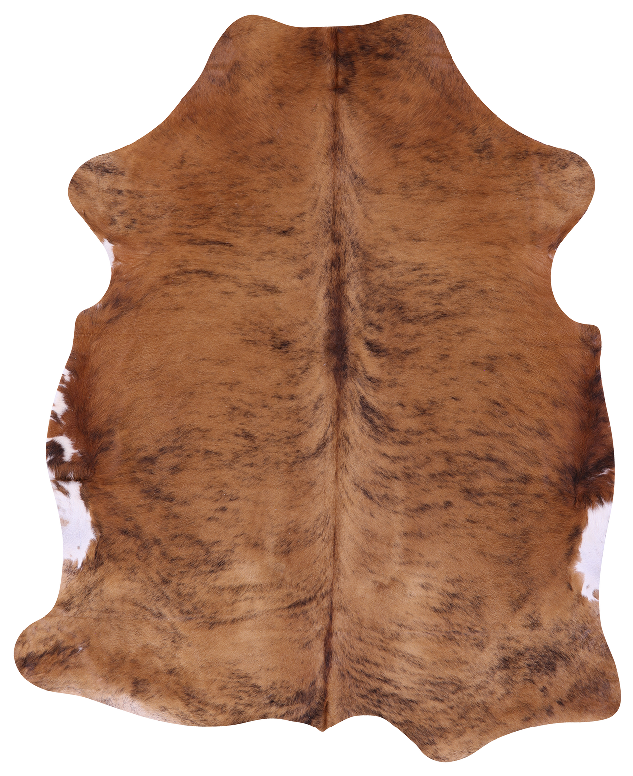 Light Brindle Natural Cowhide Rug - X-Large 7'0"H x 5'9"W