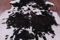 Thumbnail for Tricolor Natural Cowhide Rug - Large 6'10