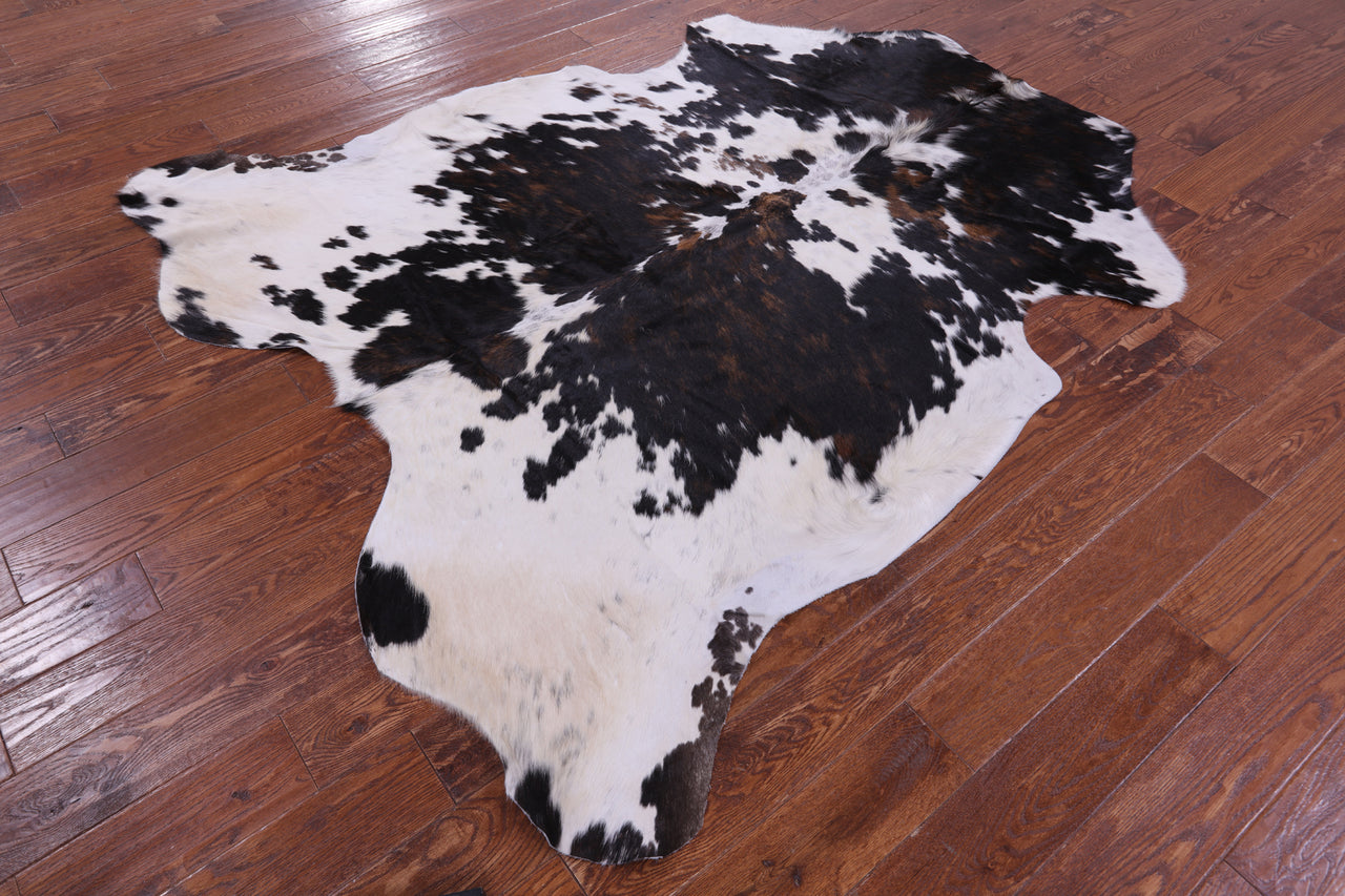 Tricolor Natural Cowhide Rug - Large 6'10"H x 6'2"W