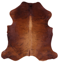 Thumbnail for Brindle Natural Cowhide Rug - Large 6'6