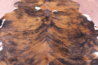 Thumbnail for Brindle Natural Cowhide Rug - X-Large 7'2