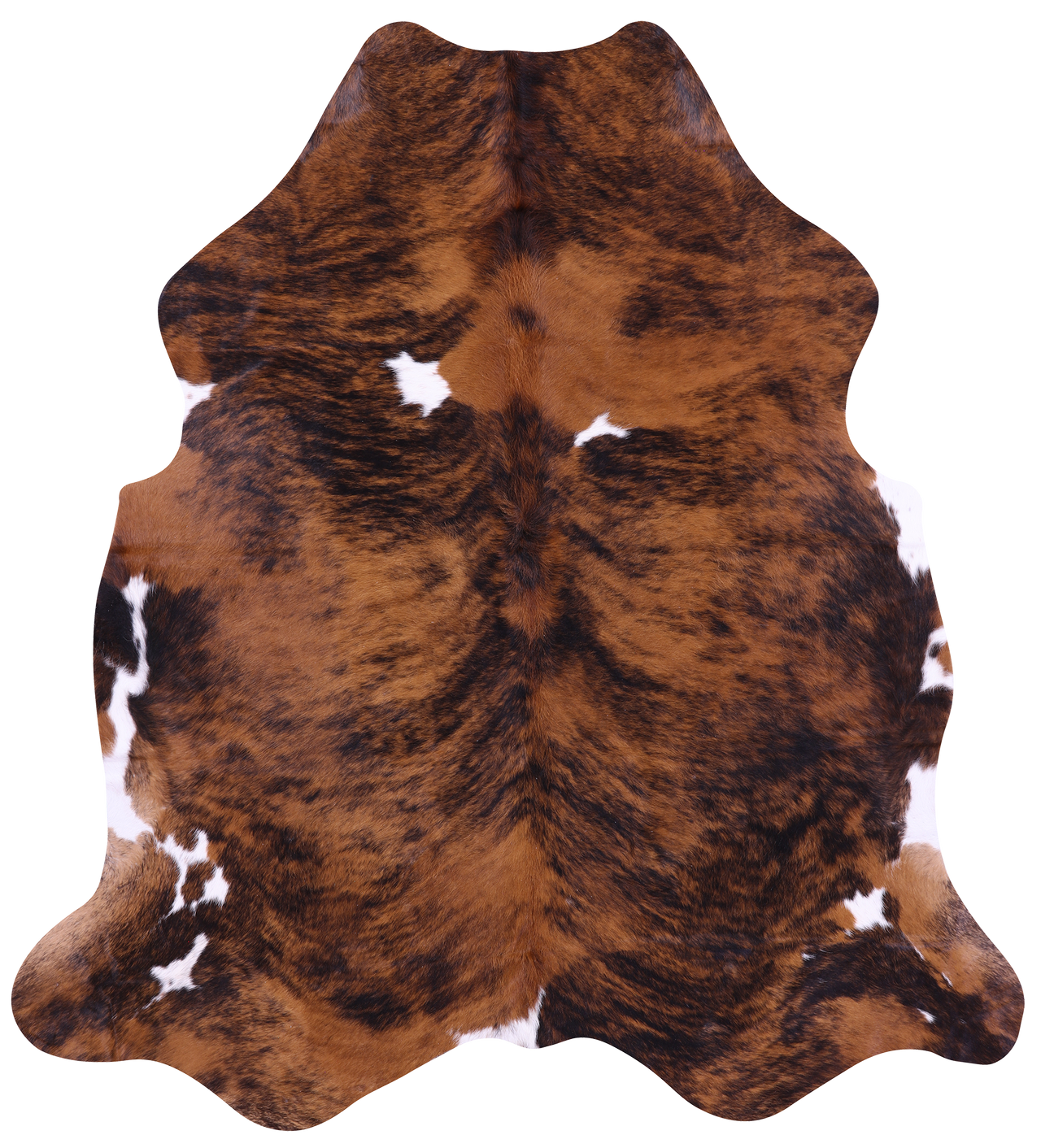 Brindle Natural Cowhide Rug - X-Large 7'2"H x 6'6"W