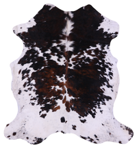Thumbnail for Tricolor Natural Cowhide Rug - X-Large 7'7