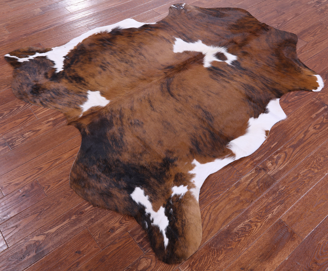 Brindle Natural Cowhide Rug - Large 6'7"H x 6'4"W