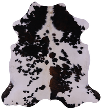 Thumbnail for Tricolor Natural Cowhide Rug - Large 6'7