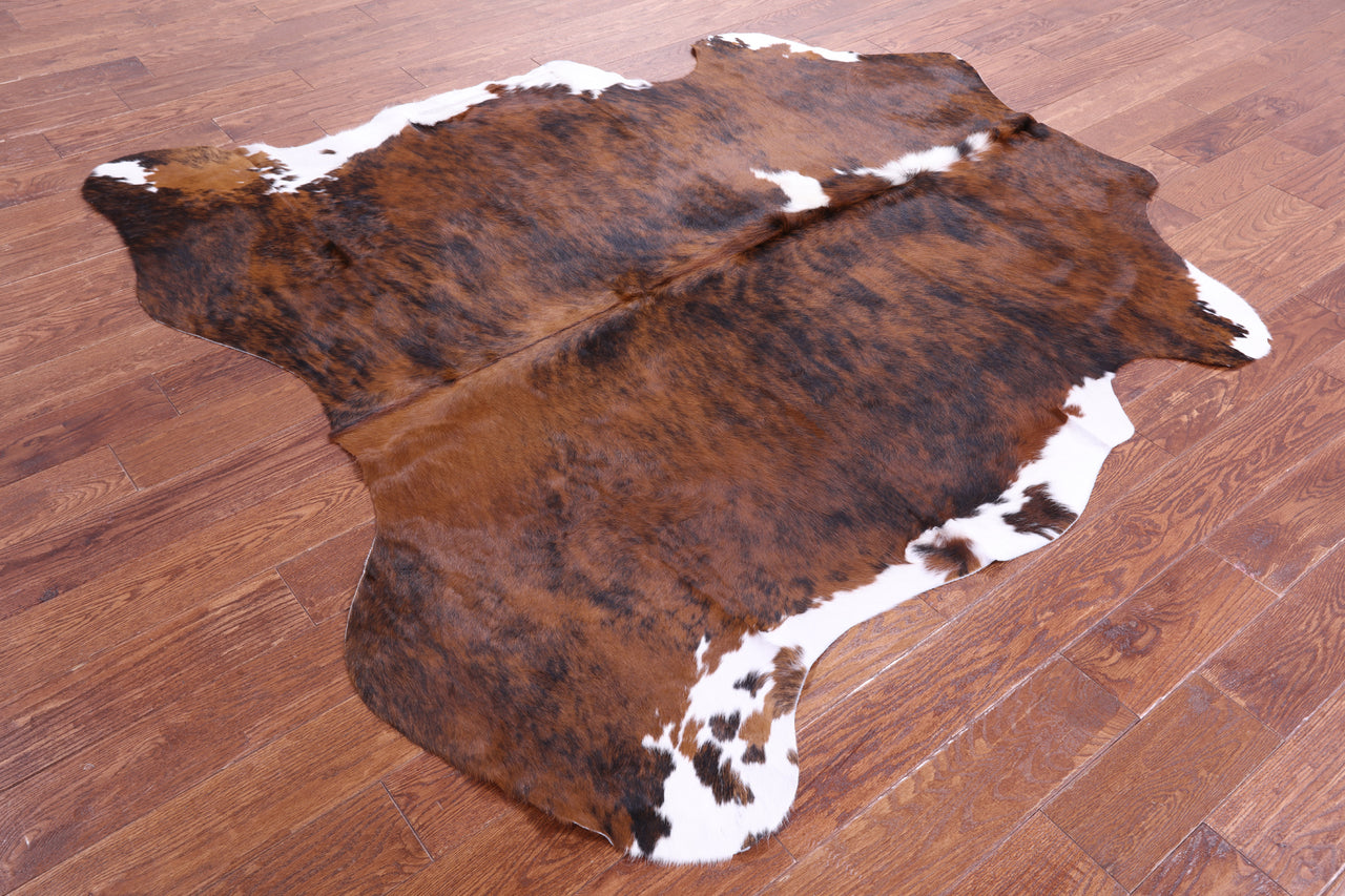 Brindle Natural Cowhide Rug - Large 6'10"H x 6'5"W