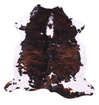 Thumbnail for Tricolor Natural Cowhide Rug - Large 6' 10