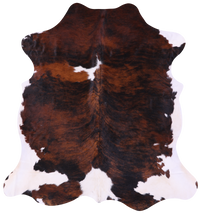 Thumbnail for Brindle Natural Cowhide Rug - Large 6'7
