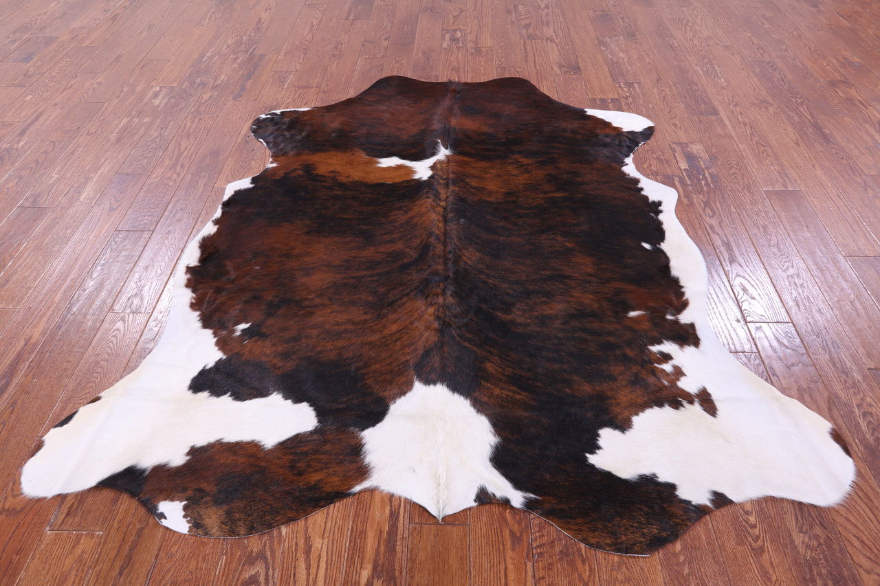 Brindle Natural Cowhide Rug - Large 6'7"H x 6'2"W