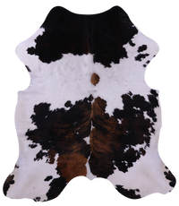Thumbnail for Tricolor Natural Cowhide Rug - Large 6'9