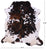 Tricolor Natural Cowhide Rug - Large 6'9"H x 6'3"W
