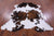 Tricolor Natural Cowhide Rug - X-Large 7'6"H x 6'9"W