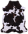 Tricolor Natural Cowhide Rug - X-Large 7'4"H x 6'0"W