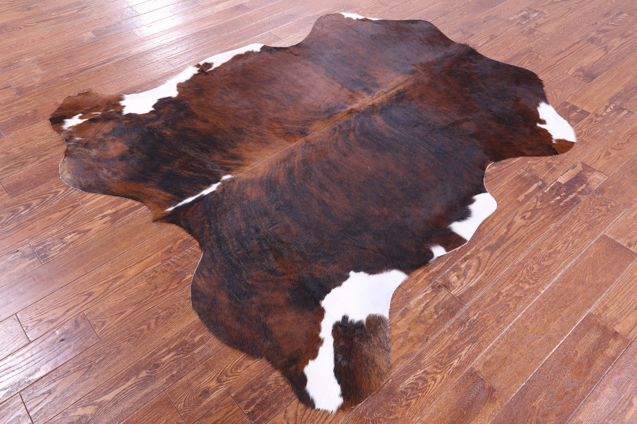 Brindle Natural Cowhide Rug - Large 6'9"H x 6'3"W
