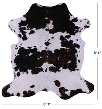 Thumbnail for Tricolor Natural Cowhide Rug - Large 6'4