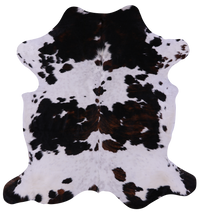 Thumbnail for Tricolor Natural Cowhide Rug - Large 6'4
