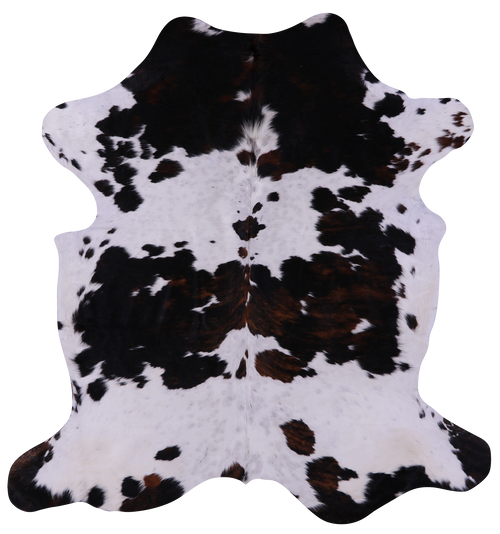 Tricolor Natural Cowhide Rug - Large 6'4