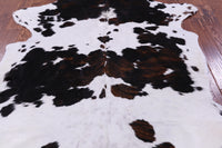 Thumbnail for Tricolor Natural Cowhide Rug - Large 6'4