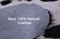 Thumbnail for Tricolor Natural Cowhide Rug - Large 6'4