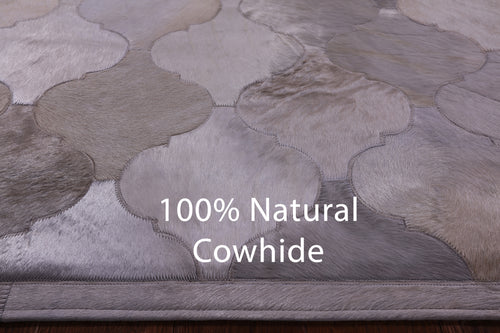 Champagne Patchwork Natural Cowhide Rug - 4' 10