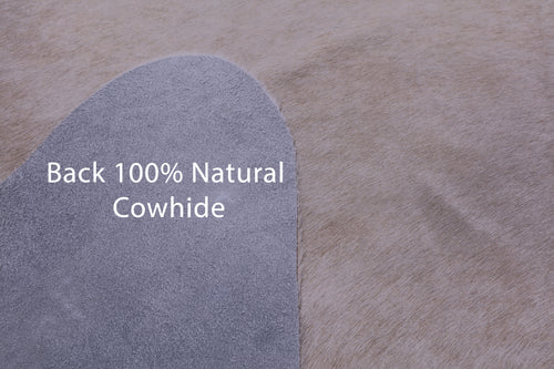 Beige Natural Cowhide Rug - XX-Large 8' 4