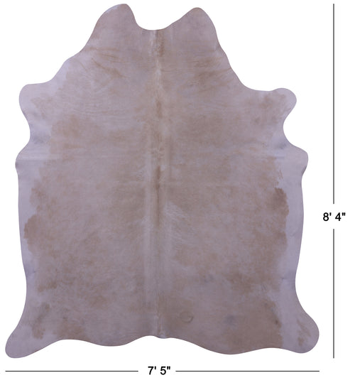 Beige Natural Cowhide Rug - XX-Large 8' 4