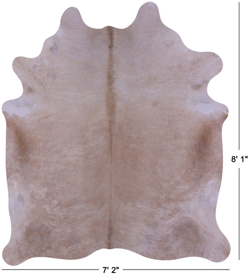 Beige Natural Cowhide Rug - XX-Large 8' 1