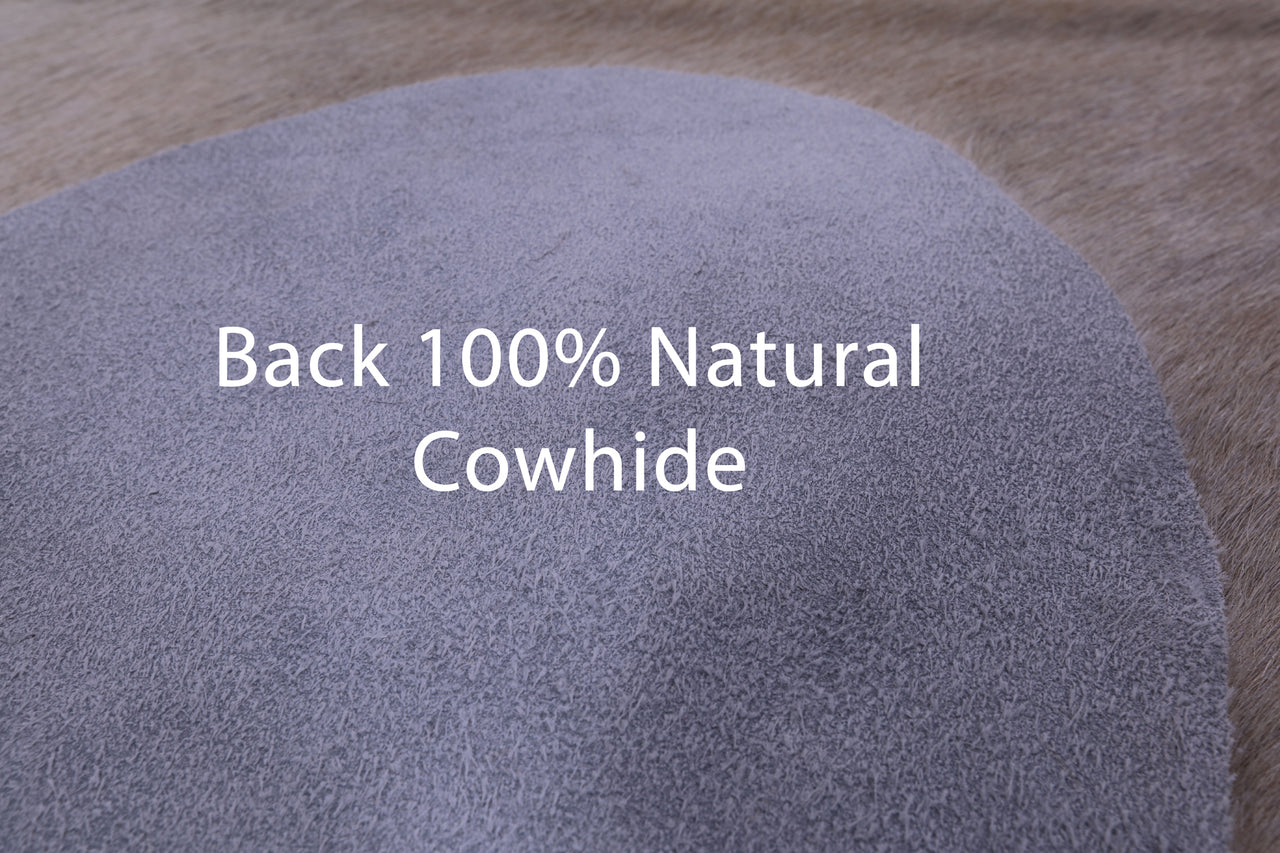 Beige Natural Cowhide Rug - XX-Large 8' 3"H x 7' 4"W