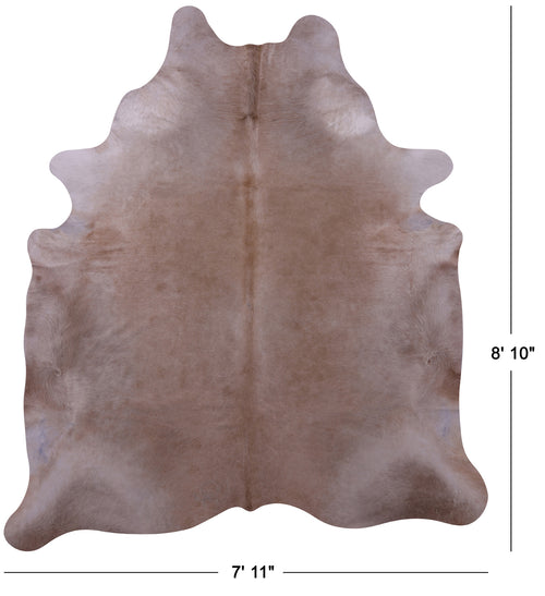 Beige Natural Cowhide Rug - XX-Large 8' 10