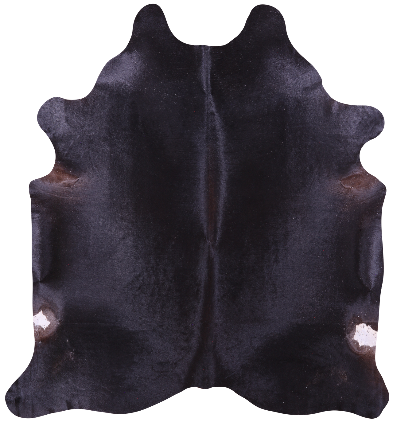 Black Natural Cowhide Rug - XX-Large 8' 0"H x 7' 5"W