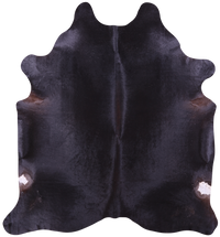 Thumbnail for Black Natural Cowhide Rug - XX-Large 8' 0