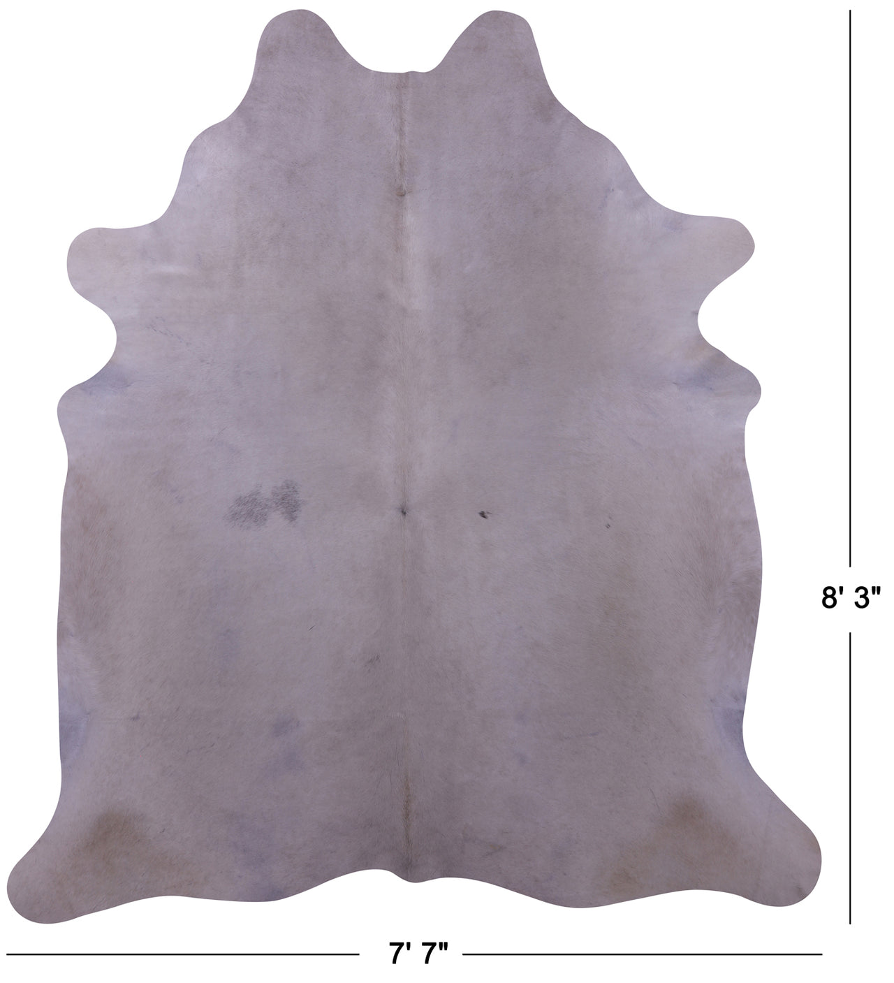 Champagne Natural Cowhide Rug - XX-Large 8' 3"H x 7' 7"W