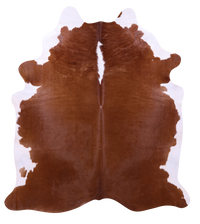 Thumbnail for Brown & White Natural Cowhide Rug - XX-Large 8' 0
