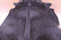 Thumbnail for Black Natural Cowhide Rug - X-Large 7' 0