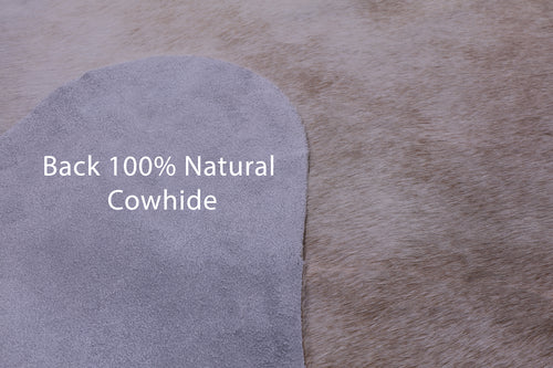 Beige Natural Cowhide Rug - Large 6' 8