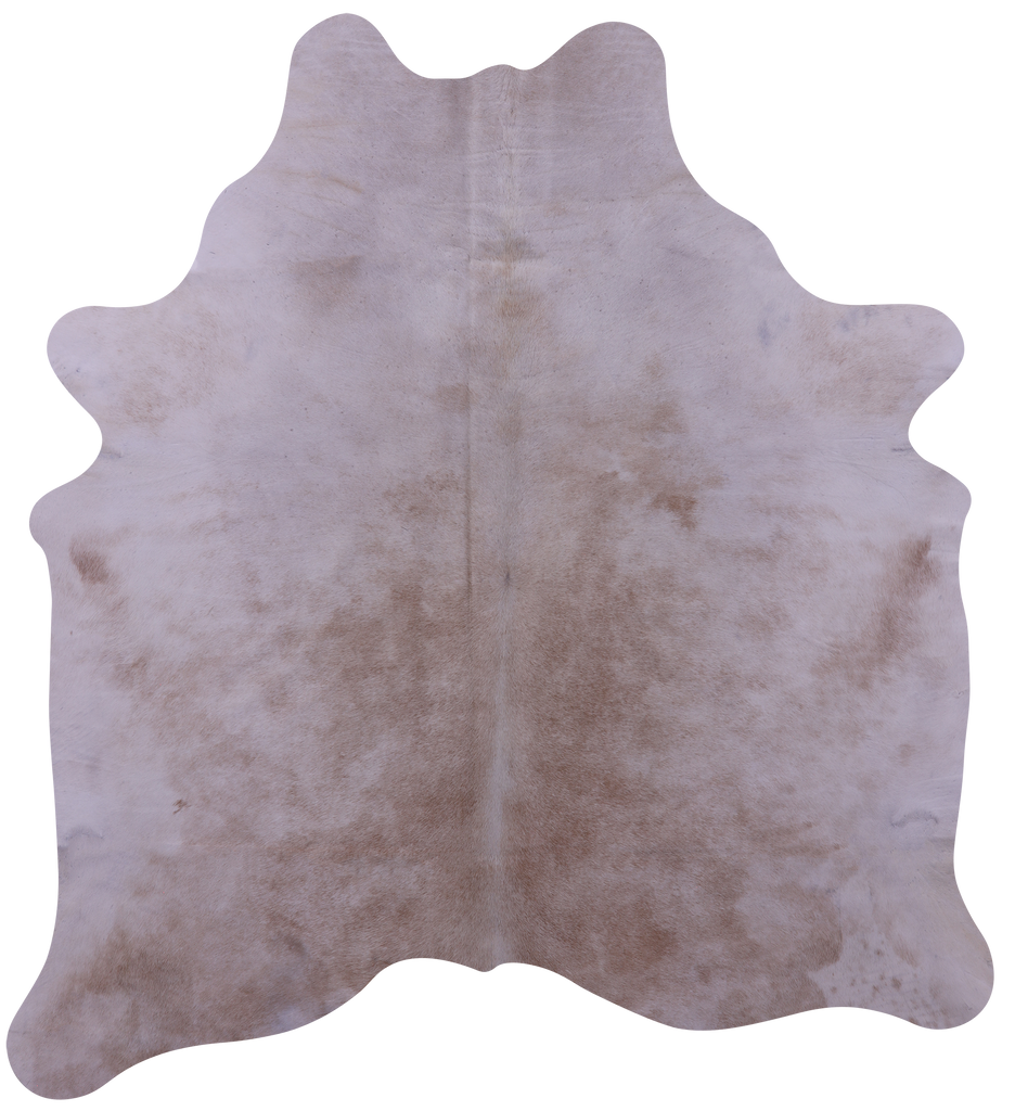 Beige Natural Cowhide Rug - Large 6' 8"H x 6' 3"W