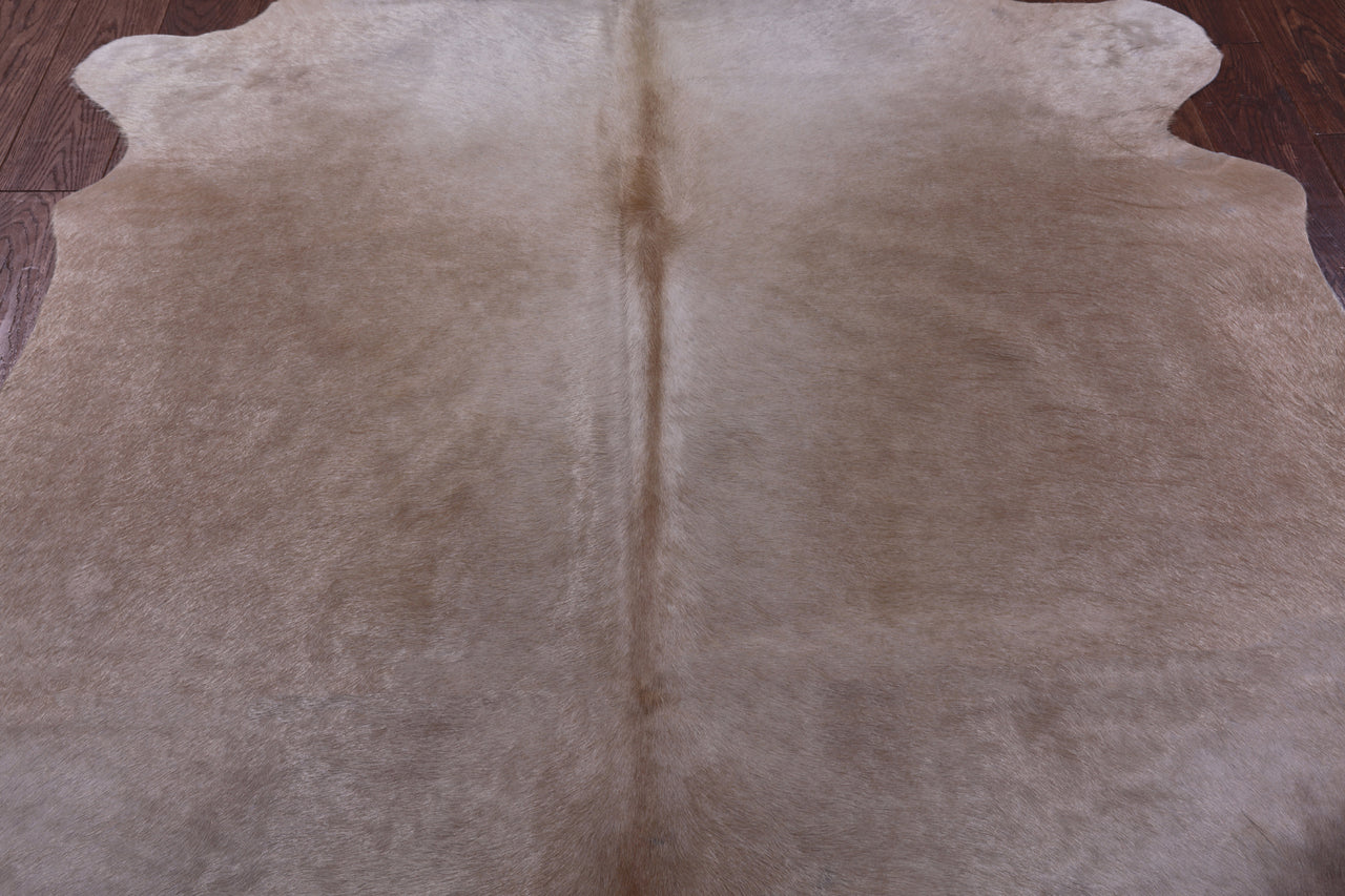 Beige Natural Cowhide Rug - Large 6' 5"H x 5' 9"W