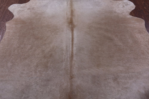 Beige Natural Cowhide Rug - Large 6' 5