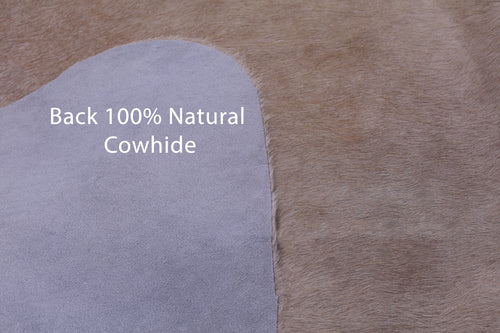 Beige Natural Cowhide Rug - Large 6' 5