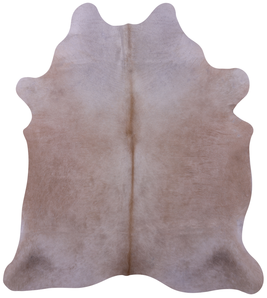 Beige Natural Cowhide Rug - Large 6' 5"H x 5' 9"W