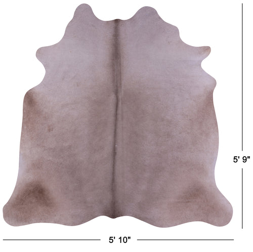 Beige Natural Cowhide Rug - Medium 5' 9